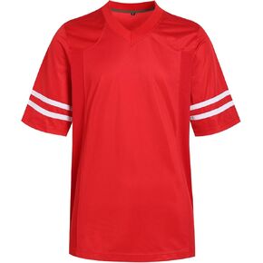 DEHANER Retro Classic Football Jerseys for Men Unisex Workout Dry-Fit Shirts Sports Uniforms Casual Tops