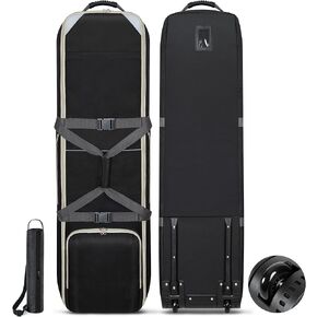 Storage Standard Golf Travel Bag for Airlines with Wheels & Cooler Bag - Heavy-Duty Travel Golf Bags for Airlines with 900D Polyester & Protective Foam, Waterproof & Lightweight Golf Storage Bag