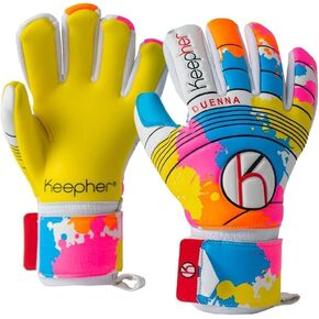 Duenna Match Women's Soccer Goalie Gloves | Removable Fingersaves | 3.5mm Giga Grip Latex for Superb Shot Absorption & Control | Designed for Female Goalkeepers | Based in The USA