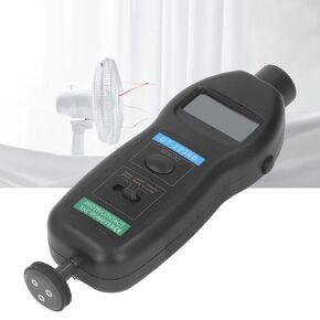 FLEXMAN Digital Tachometer, 5 Digit LCD Display Handheld Speed Guage and Photoelectric Tachometer for Measuring Conveyor Belt, Gear, Pulley Speed