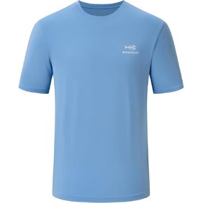 BASSDASH Men’s UPF 50+ Short Sleeve Fishing Shirts Performance Cooling UV Sun Protection Hiking T-Shirts