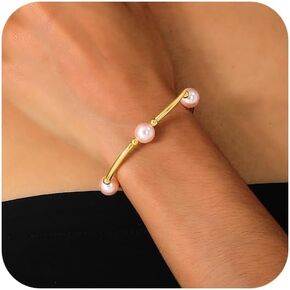 Pearl Blessing Bracelet for women Pearl Bracelet Stretch Bracelet Jewelry Set for Women Birthday Wedding Party