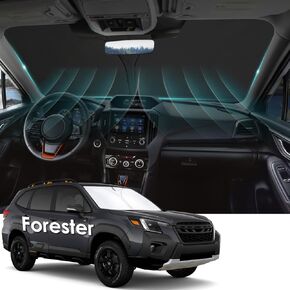 Car Sunshade Windshield Accessories for 2024 Crosstrek [Dual-Silver Coating] [4 * 300D Oxford] Sun Shield Sunshade for Front Window Nano Ice Crystal Cooling Keep Cool Interior