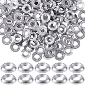 150pcs #8 Countersunk Finish Washers, 304 Stainless Finishing Washers