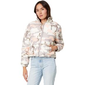 U.S. Polo Assn. Crop Printed Camo Puffer Jacket