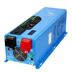 4000W 12V Inverter Charger,Peak 12000W,240Vac Input, 120V/240Vac Output Split Phase,Low Frequency,Pure Sine Wave Inverter, LCD Remote Controller,for Off Grid System(Upgraded Version)