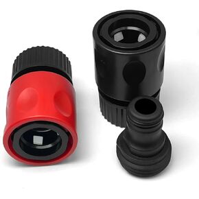 Outboard Motor Quick Connect Flush Kit, Replacement Flush Adapter Compatible with Yamaha and Honda Outboard Engines, Black & Red