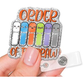 XQLZY It's The Veins for Me Red Glitter Funny Badge Reel Retractable with Shark Clip, Cute Glitter Badge Clip Gift for Infusion Nurse Doctor Phlebotomy Doctor PICC Physician Assistant