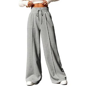 YOCUR Womens High Waisted Drawstring Sweatpants Wide Leg Casual Loose Joggers Yoga Athletic Pants