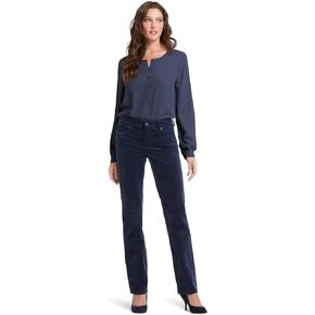 NYDJ® Women’s Marilyn Straight Leg Jeans – Stretch Construction – Zipper Closure – Five Pocket Construction