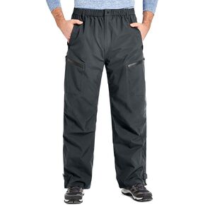 Rain Pants Mens Waterproof Rain Over Pants Windproof Hiking Pants