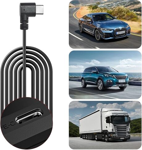 طقم أسلاك صلبة متعددة الحجم من REDTIGER لكاميرا داش من سلسلة Redtiger، منفذ طاقة USB C، مراقبة وقوف السيارات على مدار 24 ساعة مع حماية الجهد المنخفض in Kuwait