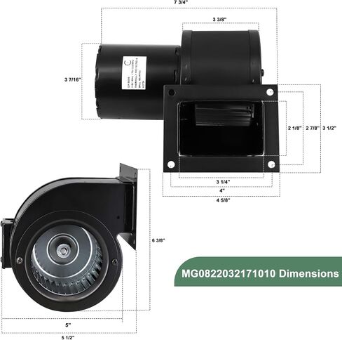 استبدال محرك مروحة الطرد المركزي Criditpid لـ Dayton MG0822032171010. in Saudi Arabia