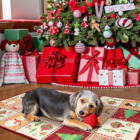 سجادة منطقة قابلة للغسل لعيد الميلاد من Wonnitar، سجادة منطقة صغيرة 3 × 5 سجاد مدخل أخضر داخلي، سجاد ناعم لطيف لغرفة النوم شجرة عيد الميلاد طباعة رجل ثلج لغرفة المعيشة ديكور عيد الميلاد المطبخ in Kuwait