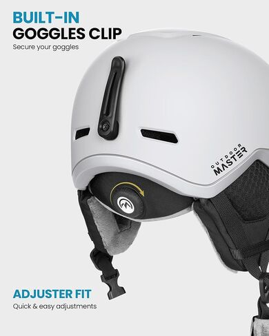 خوذة التزلج OutdoorMaster Diamond II MIPS مع مجموعة نظارات التزلج الاحترافية - خوذة التزلج على الجليد ونظارات الثلج القابلة للتعديل - خوذة رياضية للثلج للرجال والنساء والشباب in Kuwait