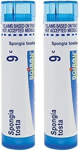 Boiron Spongia Tosta 9C for Dry, Barking Cough - 80 Pellets in Saudi Arabia