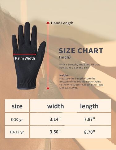 Harrison Howard Kids Horse Riding Gloves Comfortable Grip for Boys and Girls Horseback Riding Running or Cycling Lightweight Equestrian Gloves in Saudi Arabia