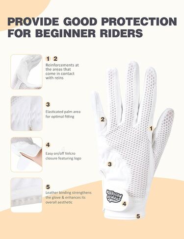 Harrison Howard Kids Horse Riding Gloves Comfortable Grip for Boys and Girls Horseback Riding Running or Cycling Lightweight Equestrian Gloves in Saudi Arabia
