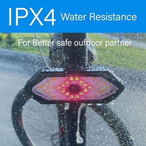 Bike Tail Light with Turn Signals USB Rechargeable Wireless Remote Control IPX4 Waterproof Ultra Bright LED Safety Warning Bike Taillight for Night Riding in Saudi Arabia