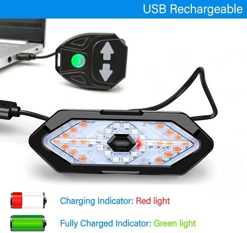 Bike Tail Light with Turn Signals USB Rechargeable Wireless Remote Control IPX4 Waterproof Ultra Bright LED Safety Warning Bike Taillight for Night Riding in Saudi Arabia