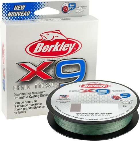 Berkley x9 Braid Superline, Suitable for Freshwater Environments in Saudi Arabia