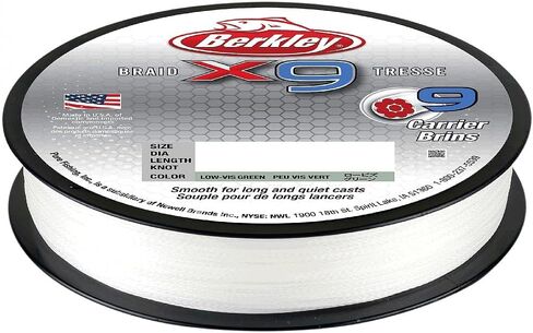 Berkley x9 Braid Superline, Suitable for Freshwater Environments in Saudi Arabia