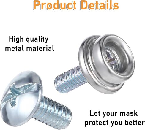 24Pcs Football Helmet Repair Kit, Stainless Steel Hockey Helmet Repair Kit Helmet Quick Release Buckle Kit Easy to Install Sports Helmet Accessories Helmet Hardware Kit for Youth in Saudi Arabia