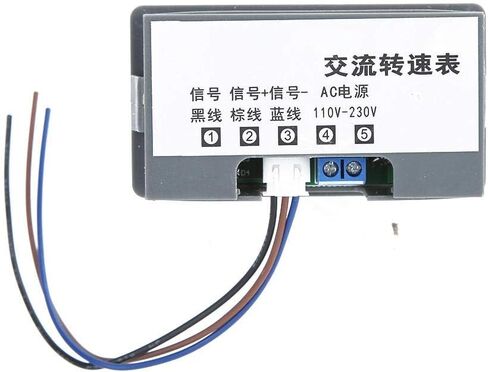 Meter Tachometer, AC 110V-230V High Measurement Accuracy Digital Speed Meter with 4-Digit Digital Tube Display Hall Effect Sensor(with Magnet) in Saudi Arabia