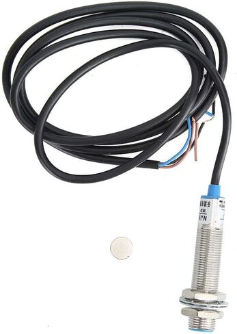 Meter Tachometer, AC 110V-230V High Measurement Accuracy Digital Speed Meter with 4-Digit Digital Tube Display Hall Effect Sensor(with Magnet) in Saudi Arabia