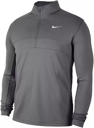 Nike Men's Essential Dri-FIT Half-Zip Golf Pullover, Dark Grey/White, X-Large in Saudi Arabia