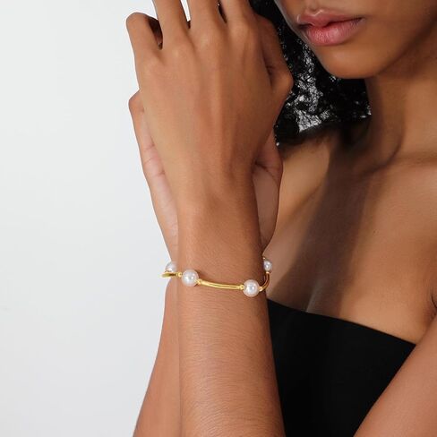 Pearl Blessing Bracelet for women Pearl Bracelet Stretch Bracelet Jewelry Set for Women Birthday Wedding Party in Kuwait