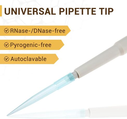 4E's USA 10ul Pipette Tip, 960 Universal Micropipette Tips, RNase/DNase Free, Pyrogen Safe, Sterile Transparent Pipettor Tip, 10 Racks in Saudi Arabia