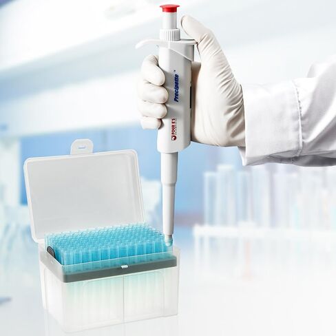4E's USA 10ul Pipette Tip, 960 Universal Micropipette Tips, RNase/DNase Free, Pyrogen Safe, Sterile Transparent Pipettor Tip, 10 Racks in Saudi Arabia