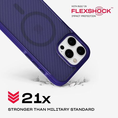Tech21 EvoArmor for iPhone 16 Pro Max Compatible with MagSafe - Impact Protection Case 21x Military Standard Tested in Blue in Saudi Arabia