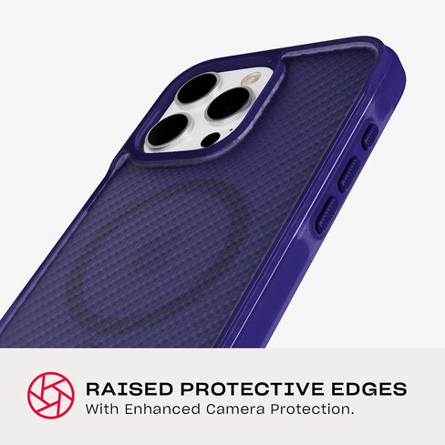 Tech21 EvoArmor for iPhone 16 Pro Max Compatible with MagSafe - Impact Protection Case 21x Military Standard Tested in Blue in Saudi Arabia