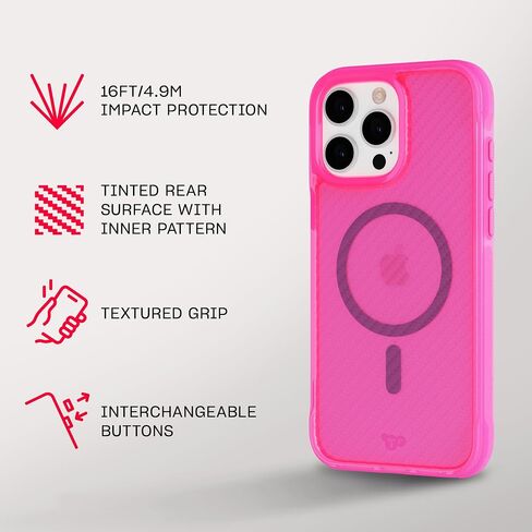 Tech21 EvoArmor for iPhone 16 Pro Max Compatible with MagSafe - Impact Protection Case 21x Military Standard Tested in Blue in Saudi Arabia
