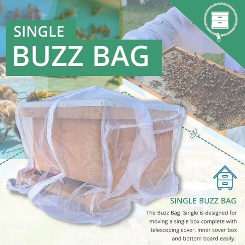 The Mesh Bag Designed for Beekeepers to Move Bees Safely and Securely with High Strength Mesh, YKK Zipper and Safety Lock Stiching - Single Box in Kuwait