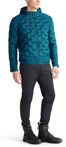 TUMI Men's Heat Seal Quilted Midweight Puffer with PrimaLoft Fill - Premium Men's Coat with Hood - Nylon Winter Coat in Saudi Arabia