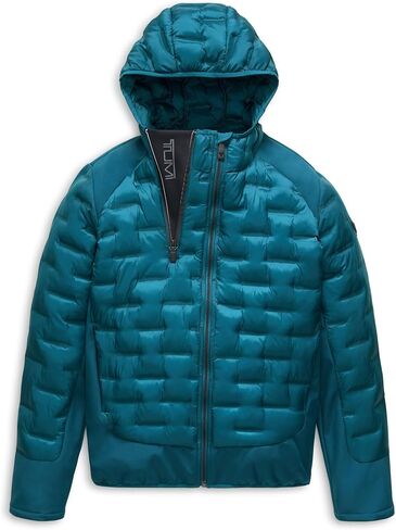 TUMI Men's Heat Seal Quilted Midweight Puffer with PrimaLoft Fill - Premium Men's Coat with Hood - Nylon Winter Coat in Saudi Arabia