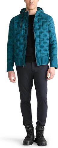 TUMI Men's Heat Seal Quilted Midweight Puffer with PrimaLoft Fill - Premium Men's Coat with Hood - Nylon Winter Coat in Saudi Arabia