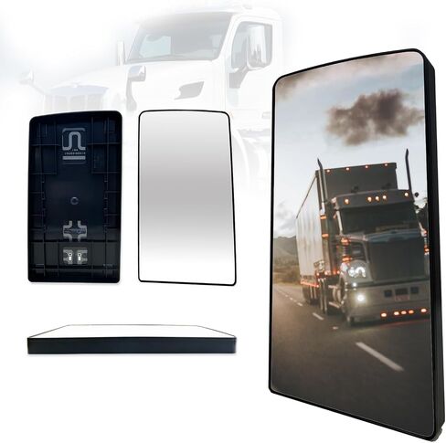 زجاج مرآة بديل رائع لـ Peterbilt 579 (2012-2020) و567 (2008-2017)، مرآة محدبة بزاوية عريضة ساخنة، عاكسة للغاية، جانب الركاب (OEM: 154800014) in Saudi Arabia