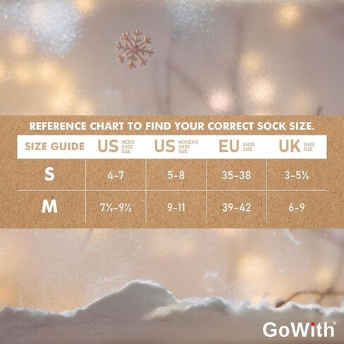 جوارب صوف الألبكة العتيقة من GoWith للنساء، جوارب عيد الميلاد الدافئة المصنوعة من خليط الألبكة والمرينو، جوارب ناعمة للمشي لمسافات طويلة، زوجان in Kuwait