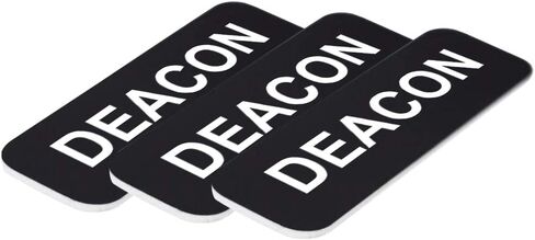 بطاقة اسم Deacon 1 × 3 بوصة، بيضاء (3 عبوات) in Saudi Arabia