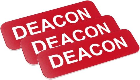 بطاقة اسم Deacon 1 × 3 بوصة، بيضاء (3 عبوات) in Saudi Arabia