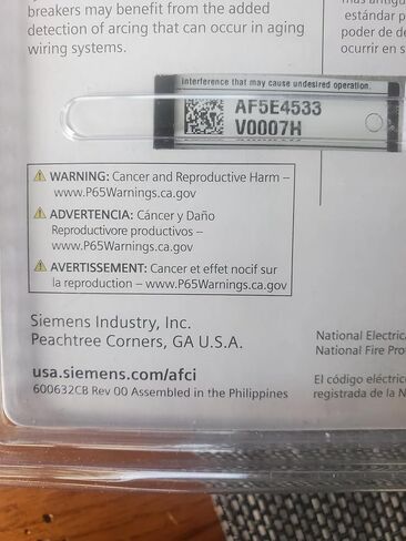 Siemens 20-Amp / 20-Amp 1-Pole Tandem Combination Arc Fault Plug-On قواطع دوائر محايدة، موديل Q2020AFCNP in Saudi Arabia