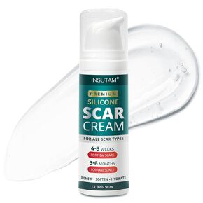 Silicone Scar Gel for Skin Scars: Medical Grade Silicone for sensitive skin - Premium Scar Gel for Stretch Marks Surgical Scars Injuries Burns Acne Scars Other New Old Scars