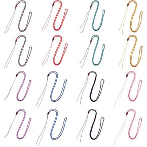Beadthoven 20pcs 10 Colors Jade Ropes Braided Necklace Cord Rope Gemstone Pendant Holder Ropes Nylon Strings Cord for Jewelry Making Emerald Rope DIY Craft Supplies