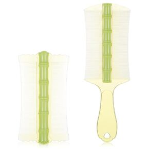 2Pcs Dandruff Combs Double-Sided Comb Lice Combs Anti-Static Flea Combs Fine Tooth Combs with Handle Scalp Comb For Dandruff Removal Children and Pets