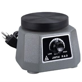 ANNWAH Dental Lab Vibrator - Round Lab Shakers Oscillator Variable Speed Vibrator for Mixing Gypsum Pouring Models Resin Casting