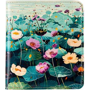 Womens Walle Rfid Blocking Small Compact Bifold Pocket Wallet Women travel mini wallet Ladies Purse with ID Window (Van Gogh The Starry Night)